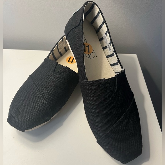 TOMS Women’s Alpargata black size 11 - Picture 1 of 7